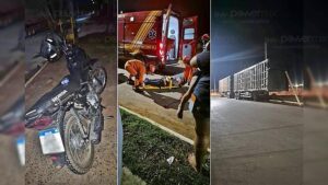 MOTOCICLISTA DE 31 ANOS FICA GRAVEMENTE FERIDO APÓS COLIDIR CONTRA TRASEIRA DE CARRETA ESTACIONADA EM NOVA MUTUM