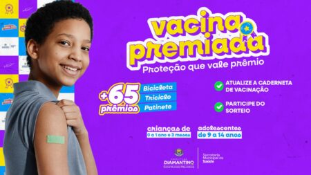 PREFEITURA DE DIAMANTINO LANÇA PROJETO “VACINA PREMIADA” COM SORTEIO DE PRÊMIOS PARA INCENTIVAR IMUNIZAÇÃO