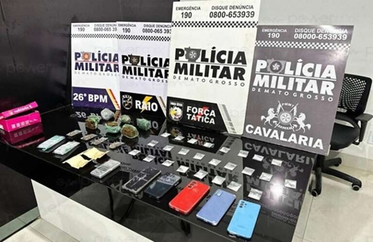 MENORES SÃO FLAGRADOS COM DROGAS E BALANÇA DURANTE ABORDAGEM EM NOVA MUTUM