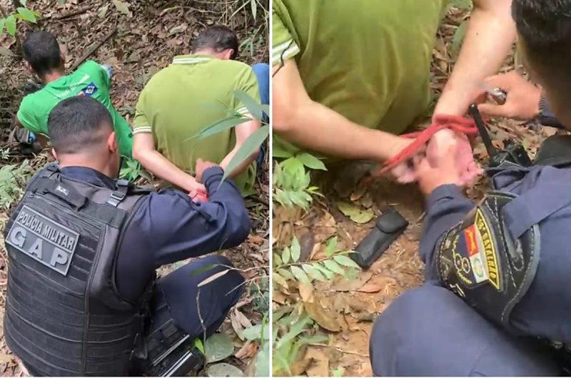 AÇÃO DA PM INTERROMPE POSSÍVEL EXECUÇÃO E RESGATA VÍTIMAS SEQUESTRADAS EM ÁREA DE MATA EM LUCAS DO RIO VERDE/MT
